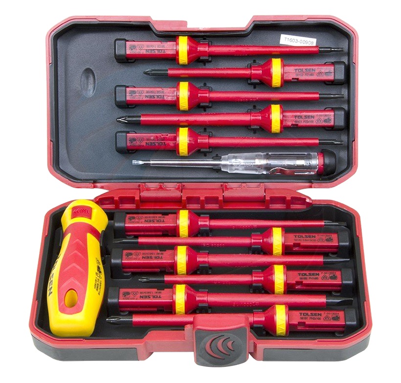 Bộ v&iacute;t c&aacute;ch điện 13 m&oacute;n Tolsen 38016