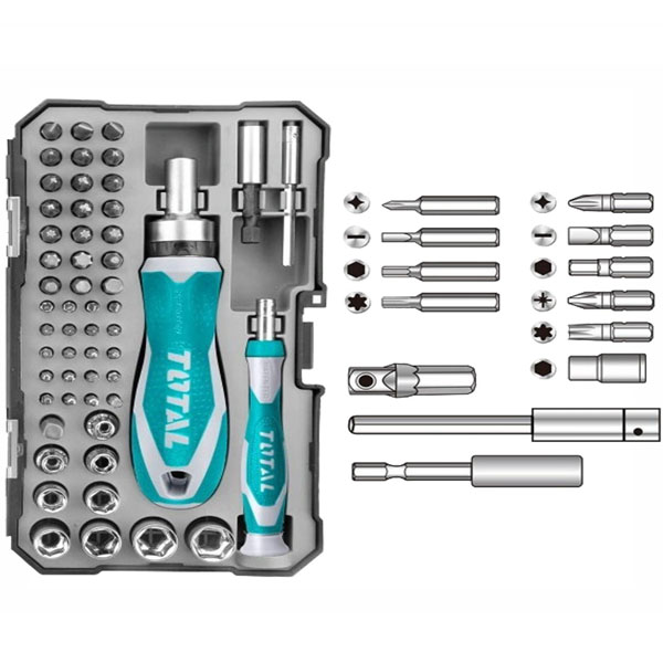 Bộ tu v&iacute;t đa năng 55 chi tiết Total TACSD30556