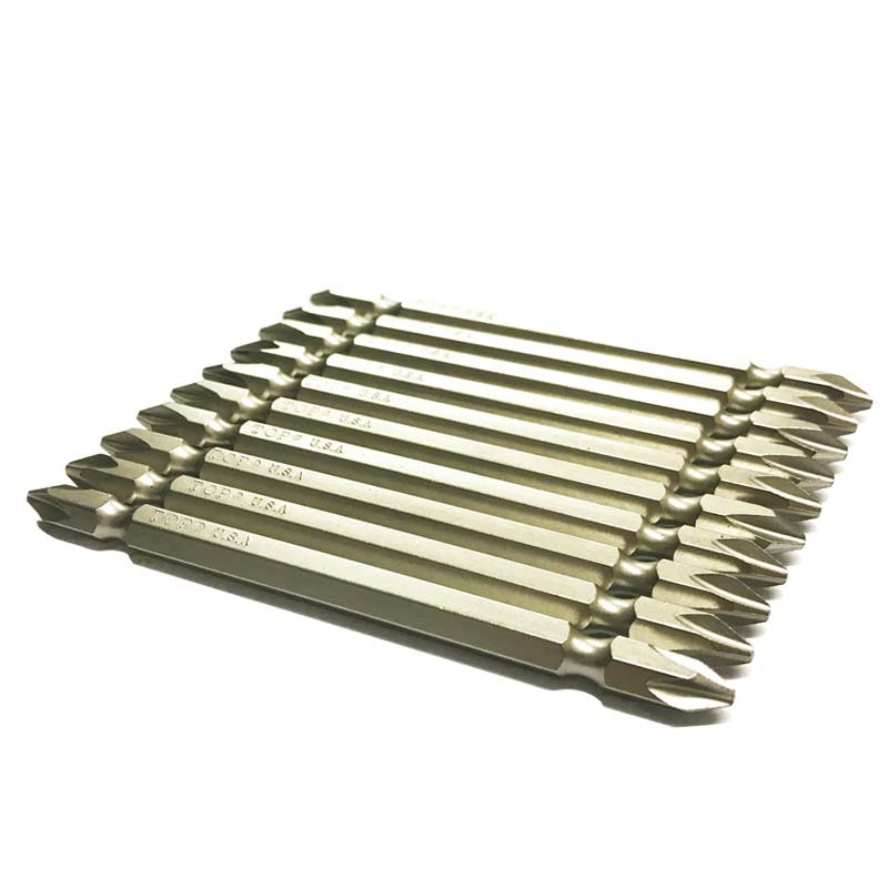 Mũi V&iacute;t 2 Đầu Top Xi Trắng D&agrave;i 100mm-TOP