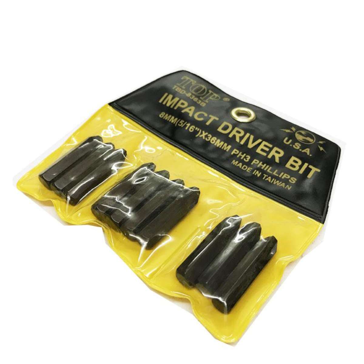 Vĩ 10 mũi v&iacute;t đ&oacute;ng PH3 (6mm) (+)  d&agrave;i  35mm  xi n&acirc;u TOP - TBD-8363B