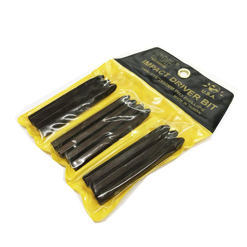 Vĩ 10 mũi v&iacute;t đ&oacute;ng PH3 (6mm) (+) d&agrave;i 80mm xi n&acirc;u TOP - TBD-8803B