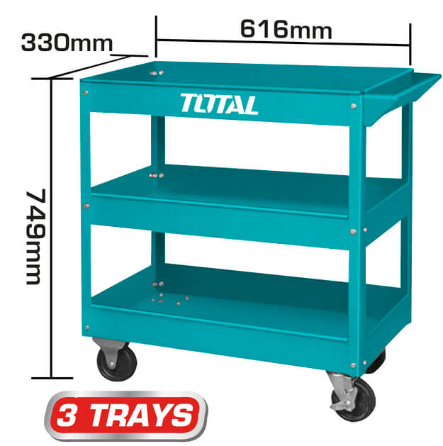 Xe đẩy đựng đồ nghề 3 tầng Total THPTC301