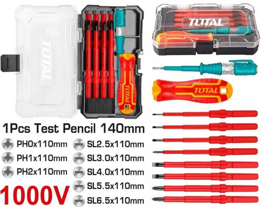 Bộ v&iacute;t c&aacute;ch điện 10 m&oacute;n Total THTIS5106